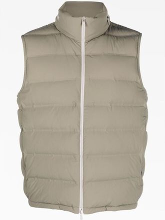 Brunello Cucinelli Mens Beige Quilted Puffer Vest, Size M