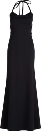 Vera Mont Elegante Maxi Jurk met Cut-Outs - Dames - Avondkleed - Zwart - XL - Kleedjes
