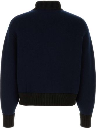 Jil Sander Mens Jacket Navy Wool Polipropilenica