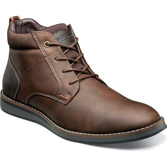 Nunn Bush Circuit Plain Toe Chukka Boot - Wide Width Available in Brown Multi at Nordstrom Rack, Size 10.5
