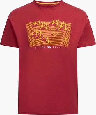 Trespass Mens Trespass Mens Manny T-Shirt - Red - Size: 34