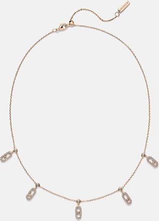 Messika Move Uno 18kt rose gold choker with diamonds