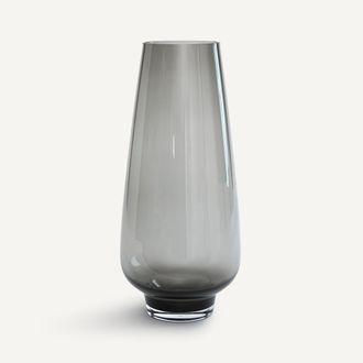 AM.PM Handgeblazen vaas van gerookt glas, hoogte 40 cm, MANEVA