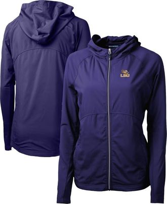 Cutter & Buck Womens Cutter & Buck Purple LSU Tigers Adapt Eco Knit Full-Zip Hoodie at Nordstrom, Size Large