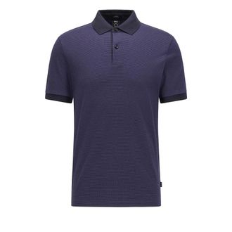 HUGO BOSS Hugo, Polo Shirts, male, Blue, Size: 2XL Polo Shirt