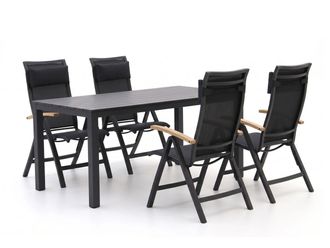 Bellagio la vita attrattiva Bellagio Lugo/Menzano 160cm dining tuinset 5-delig verstelbaar
