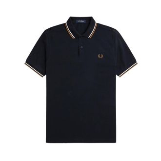 Fred Perry Hombre, Camisetas, Azul, Talla: S
