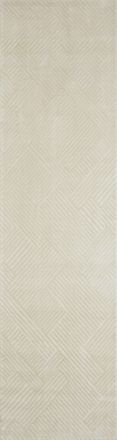 Nazar Rugs Alfombra geom&eacute;trica crema - 80x300