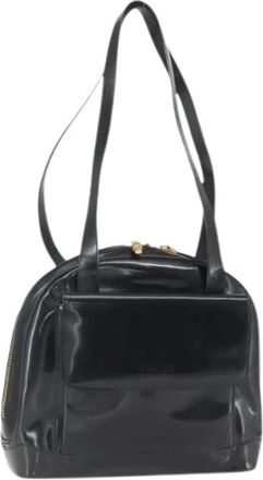 Gucci Pre-owned Vintage Schoudertas - Dames - Vintage Schoudertas - Zwart - ONE Size - Leer - Vintage
