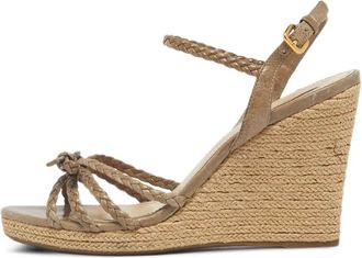 Prada Sandali con cinturini intrecciati - Marrone