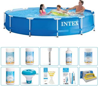 Intex Piscina Con Estructura Redonda - 366x76 Cm - 7-piezas S43251