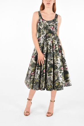 Philipp Plein COUTURE Trapeze Dress ITS YOUR DECISION sleeveless Floral Print Philipp Plein