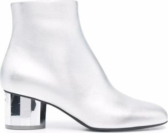 Ferragamo Ladies Silver Tone Boots, US Size 5