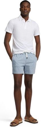 Onia Short Sleeve Polo in White at Nordstrom, Size Xx-Small
