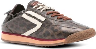 Puraai animal-print sneakers - Brown
