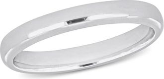 Amour 2.5mm Comfort Fit Wedding Band In 14K White Gold