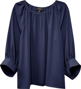 Karen Kane Womens Natasha Blouson Sleeve Top In Navy