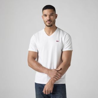 Levi's Original Housemark V Neck Tee - Mens - 2XL - White