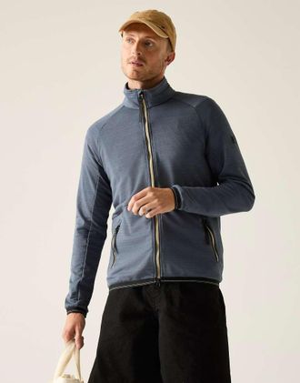 Regatta Malton - Pile leggero grigio tempesta con zip