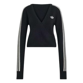 adidas x Jennie Knitted Wrap Around Cardigan Asia Sizing Black LD8933
