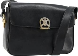 Celine Pre-owned Vintage Schoudertas - Dames - Vintage Schoudertas - Zwart - ONE Size - Leer - Vintage
