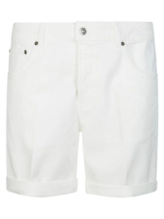 Dondup Soft Milk Bermuda Derick Stretch Cotton Shorts