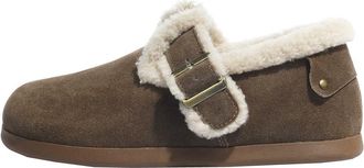 Generic Women snow boots winter outdoor plush warm sports casual comfortable flat bottom short boots (Brown,4.5)