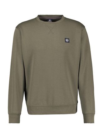 Lerros Sweatshirt LERROS Urbaner Sweatshirtstyle, Herren, Gr. XXL, gr&uuml;n (gentle reed), 50% Baumwolle, 50% Polyester, Sweatshirts Sweatshirt