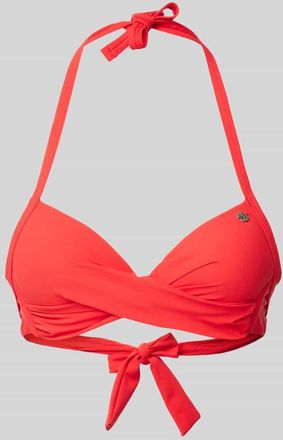 Banana Moon Banana Moon Bikini-Oberteil mit Label-Applikation Modell EYRO SPRING in Rot, Größe XL