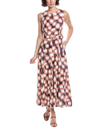 Diane Von Fürstenberg Diane Von Furstenberg Elliot Linen-Blend Midi Dress