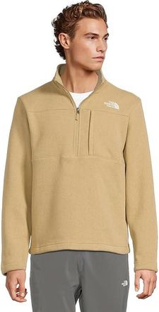 The North Face Gordon Lyons 1/4 Zip Mens Jacket Khaki Stone Heather : 3XL, Polyester