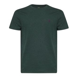 Polo Ralph Lauren Tops, Heren, Groen, M, Katoen, Custom Slim Fit Jersey T-Shirt