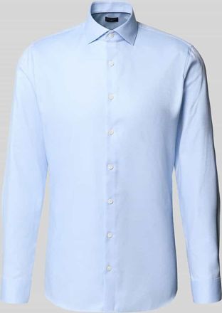 Olymp No. 6 Super Slim Fit Business-Hemd mit Kentkragen Modell Royal in Bleu, Größe 37