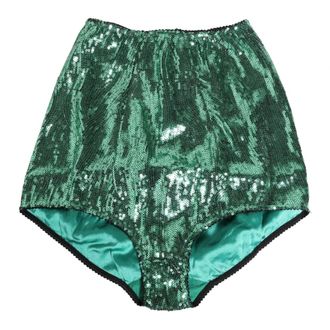 Dolce & Gabbana Bottoms, female, Green, Size: S High Waist Girdle Panty