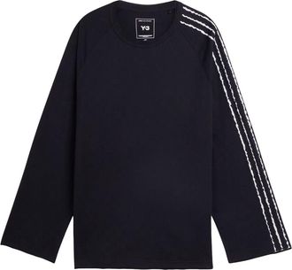 adidas Y-3 3-Stripes Long Sleeve T-shirt Black KQ9795