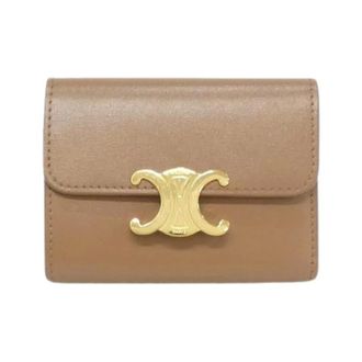 Celine Pre-owned Wallets, female, Brown, Size: ONE SIZE Pre-owned Calf Short Wallet