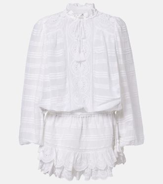 Isabel Marant Preya embroidered cotton minidress