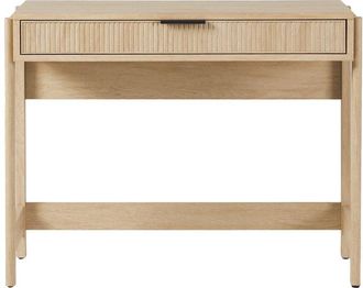 Walker Edison Transitional Reeded Writing Desk With Drawer