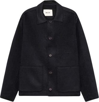 Nn.07 Morgan Giacca in misto lana - - Jackets - Uomo - Blu - L