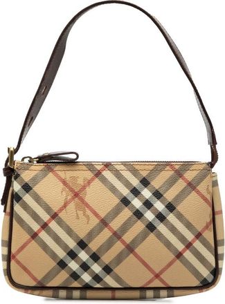 Burberry Pre-owned Burberry Haymarket Check Coated Canvas Shoulder Bag Ladies AEISIF5VP4GNK899