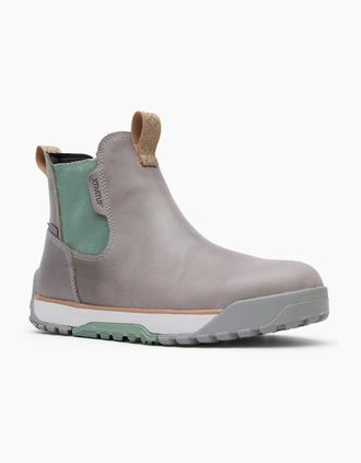 Xtratuf Womens Xtratuf Ankle Deck Leather Leather Womens Grey/Iceberg Wellington Boots - Size: 8