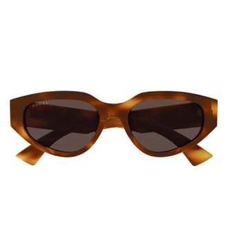 Gucci Sunglasses, female, Brown, Size: 55 MM Gg1845Sa Cat-Eye Sunglasses