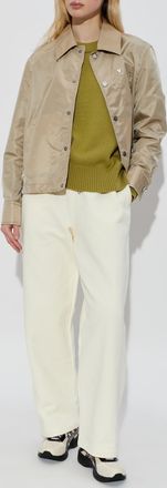 Ami Jacket With Pockets, Womens, Beige