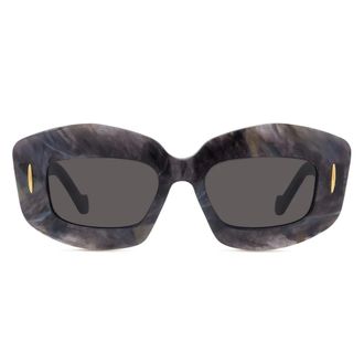 Loewe Sunglasses, female, Gray, Size: 49 MM Anagram Sunglasses