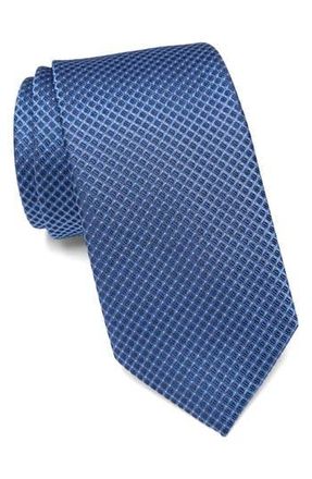 Calvin Klein Steel Micro Diamond Print Tie in Light Blue at Nordstrom Rack