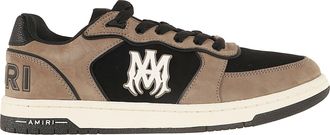 Amiri Brown Black Newport Suede Fabric Low-Top Sneakers