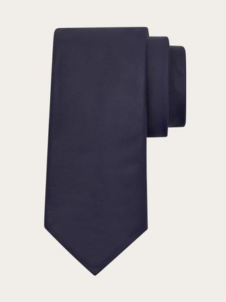 Ferragamo Men Nappa leather tie Blue