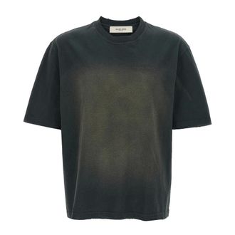 Golden Goose T-Shirts, male, Black, XL, T-shirt in cotton jersey with embroidered logo