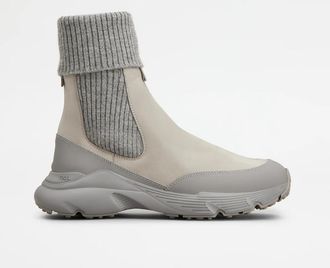 Tod's Nabuck Leather Chelsea Ankle Boots