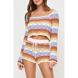 L*Space Lost Tides Cover-Up Sweater in Baja California Str at Nordstrom Rack, Size X-Small